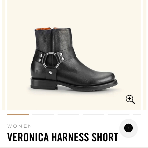 Frye Veronica Harness Short, Black, size 9